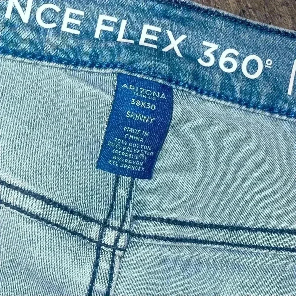 Men’s Arizona advanced flex 360 skinny jeans size 38x30